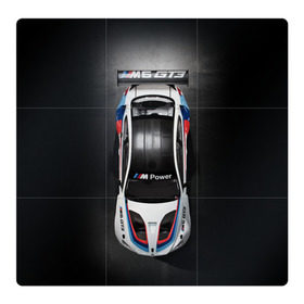 Магнитный плакат 3Х3 с принтом BMW M Power в Санкт-Петербурге, Полимерный материал с магнитным слоем | 9 деталей размером 9*9 см | bmw | car | motorsport | race | sports car | street racing | автомобиль | автоспорт | бмв | гонка | спорткар