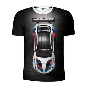 Мужская футболка 3D спортивная с принтом BMW M Power в Санкт-Петербурге, 100% полиэстер с улучшенными характеристиками | приталенный силуэт, круглая горловина, широкие плечи, сужается к линии бедра | bmw | car | motorsport | race | sports car | street racing | автомобиль | автоспорт | бмв | гонка | спорткар