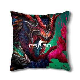 Подушка 3D с принтом CS GO hyper beast skin в Санкт-Петербурге, наволочка – 100% полиэстер, наполнитель – холлофайбер (легкий наполнитель, не вызывает аллергию). | состоит из подушки и наволочки. Наволочка на молнии, легко снимается для стирки | Тематика изображения на принте: beast | counterstike | csgo | hyper | hyperbeast | m4a1s | steam | винтовка | контра | кс | ксго | шмотки