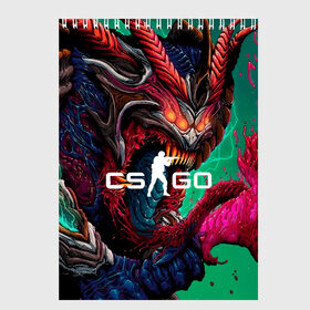 Скетчбук с принтом CS GO hyper beast skin в Санкт-Петербурге, 100% бумага
 | 48 листов, плотность листов — 100 г/м2, плотность картонной обложки — 250 г/м2. Листы скреплены сверху удобной пружинной спиралью | Тематика изображения на принте: beast | counterstike | csgo | hyper | hyperbeast | m4a1s | steam | винтовка | контра | кс | ксго | шмотки