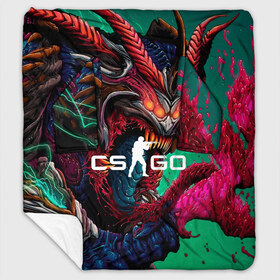 Плед с рукавами с принтом CS GO hyper beast skin в Санкт-Петербурге, 100% полиэстер | Закругленные углы, все края обработаны. Ткань не мнется и не растягивается. Размер 170*145 | beast | counterstike | csgo | hyper | hyperbeast | m4a1s | steam | винтовка | контра | кс | ксго | шмотки