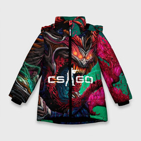 Зимняя куртка для девочек 3D с принтом CS GO hyper beast skin в Санкт-Петербурге, ткань верха — 100% полиэстер; подклад — 100% полиэстер, утеплитель — 100% полиэстер. | длина ниже бедра, удлиненная спинка, воротник стойка и отстегивающийся капюшон. Есть боковые карманы с листочкой на кнопках, утяжки по низу изделия и внутренний карман на молнии. 

Предусмотрены светоотражающий принт на спинке, радужный светоотражающий элемент на пуллере молнии и на резинке для утяжки. | beast | counterstike | csgo | hyper | hyperbeast | m4a1s | steam | винтовка | контра | кс | ксго | шмотки