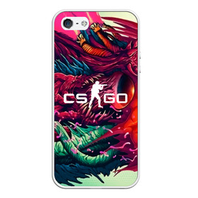 Чехол для iPhone 5/5S матовый с принтом CS GO hyper beast skin в Санкт-Петербурге, Силикон | Область печати: задняя сторона чехла, без боковых панелей | beast | counterstike | csgo | hyper | hyperbeast | m4a1s | steam | винтовка | контра | кс | ксго | шмотки