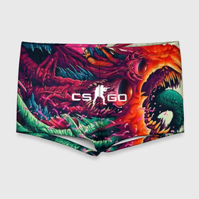 Мужские купальные плавки 3D с принтом CS GO  hyper beast skin в Санкт-Петербурге, Полиэстер 85%, Спандекс 15% |  | beast | counterstike | csgo | hyper | hyperbeast | m4a1s | steam | винтовка | контра | кс | ксго | шмотки