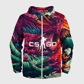 Мужская ветровка 3D с принтом CS GO hyper beast skin в Санкт-Петербурге, 100% полиэстер | подол и капюшон оформлены резинкой с фиксаторами, два кармана без застежек по бокам, один потайной карман на груди | Тематика изображения на принте: beast | counterstike | csgo | hyper | hyperbeast | m4a1s | steam | винтовка | контра | кс | ксго | шмотки