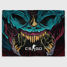 Плед 3D с принтом CS GO  hyper beast skin в Санкт-Петербурге, 100% полиэстер | закругленные углы, все края обработаны. Ткань не мнется и не растягивается | beast | counterstike | csgo | hyper | hyperbeast | m4a1s | steam | винтовка | контра | кс | ксго | шмотки