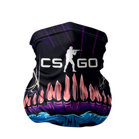 Бандана-труба 3D с принтом CS GO hyper beast skin в Санкт-Петербурге, 100% полиэстер, ткань с особыми свойствами — Activecool | плотность 150‒180 г/м2; хорошо тянется, но сохраняет форму | 