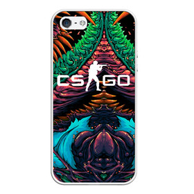 Чехол для iPhone 5/5S матовый с принтом CS GO hyper beast skin в Санкт-Петербурге, Силикон | Область печати: задняя сторона чехла, без боковых панелей | beast | counterstike | csgo | hyper | hyperbeast | m4a1s | steam | винтовка | контра | кс | ксго | шмотки