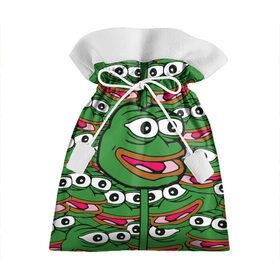 Подарочный 3D мешок с принтом Good / Sad frog в Санкт-Петербурге, 100% полиэстер | Размер: 29*39 см | bad | dab | frog | good | kek | pepe | sad | кек | лягушка | мем | мемы | пепе | со смыслом | фрог