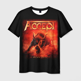 Мужская футболка 3D с принтом Accept в Санкт-Петербурге, 100% полиэфир | прямой крой, круглый вырез горловины, длина до линии бедер | accept | heavy metal | power metal | группы | метал | музыка | пауэр метал | рок | хэви метал