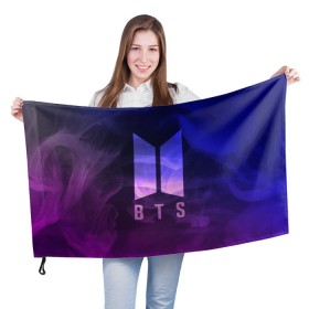 Флаг 3D с принтом BTS LOVE YOURSELF в Санкт-Петербурге, 100% полиэстер | плотность ткани — 95 г/м2, размер — 67 х 109 см. Принт наносится с одной стороны | bangtan boys | bt21 | bts | bts army | bts stickers | j hope | jimin | jin | jungkook | k pop | rap monster | rapmon | suga | v | бтс | корея | стикеры bts