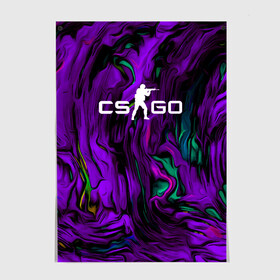 Постер с принтом CS GO DRAW WAVES SKIN в Санкт-Петербурге, 100% бумага
 | бумага, плотность 150 мг. Матовая, но за счет высокого коэффициента гладкости имеет небольшой блеск и дает на свету блики, но в отличии от глянцевой бумаги не покрыта лаком | action | astralis | awp | counter strike | cs go | cs go global offensive | cybersport | draw skin | faze clan | game | gamer | hyper beast | shooter | skin | team liquid | киберспорт | оружие | рисованный скин | скины