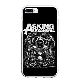 Чехол для iPhone 7Plus/8 Plus матовый с принтом Asking Alexandria в Санкт-Петербурге, Силикон | Область печати: задняя сторона чехла, без боковых панелей | asking alexandria | аскинг александриа | группы | метал | музыка | рок | хэви метал | электроникор