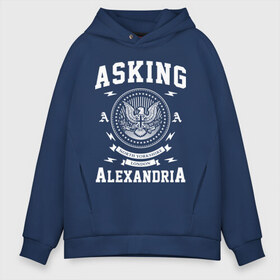 Мужское худи Oversize хлопок с принтом Asking Alexandria в Санкт-Петербурге, френч-терри — 70% хлопок, 30% полиэстер. Мягкий теплый начес внутри —100% хлопок | боковые карманы, эластичные манжеты и нижняя кромка, капюшон на магнитной кнопке | asking alexandria | аскинг александриа | группы | метал | музыка | рок | хэви метал | электроникор