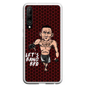 Чехол для Honor P30 с принтом Lets bang bro (Max Holloway) в Санкт-Петербурге, Силикон | Область печати: задняя сторона чехла, без боковых панелей | blessed | brasileiro | holloway | jiu jitsu | max | mma | ufc | бокс | бразильское джиу джитсу | гавайи | драка | макс | холлоуэй