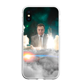 Чехол для iPhone XS Max матовый с принтом Elon Musk Thinker (Илон Маск) в Санкт-Петербурге, Силикон | Область печати: задняя сторона чехла, без боковых панелей | elon musk | space | space x | tesla | дым | илон маск | инопланетяне | космос | личность | мыслитель | облака | планета | ракета | спейс | тесла | философ | шаттл