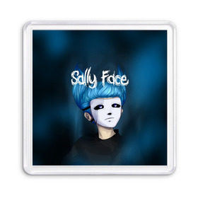 Магнит 55*55 с принтом SALLY FACE в Санкт-Петербурге, Пластик | Размер: 65*65 мм; Размер печати: 55*55 мм | blue | face | fisher | game | games | gizmo | hair | larry | mask | sally | волосы | гизмо | голубые | игра | игры | ларри | маска | протез | сали | салли | синие | синий | триллер | ужасы | фейс | фишер | фэйс | хоррор