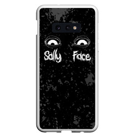 Чехол для Samsung S10E с принтом SALLY FACE Eyes в Санкт-Петербурге, Силикон | Область печати: задняя сторона чехла, без боковых панелей | blue | face | fisher | game | games | gizmo | hair | larry | mask | sally | волосы | гизмо | голубые | игра | игры | ларри | маска | протез | сали | салли | синие | синий | триллер | ужасы | фейс | фишер | фэйс | хоррор