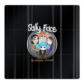 Магнитный плакат 3Х3 с принтом Sally Face Episode Three в Санкт-Петербурге, Полимерный материал с магнитным слоем | 9 деталей размером 9*9 см | blue | face | fisher | game | games | gizmo | hair | larry | mask | sally | волосы | гизмо | голубые | игра | игры | ларри | маска | протез | сали | салли | синие | синий | триллер | ужасы | фейс | фишер | фэйс | хоррор