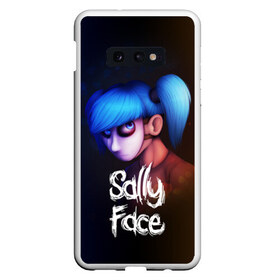 Чехол для Samsung S10E с принтом SALLY FACE в Санкт-Петербурге, Силикон | Область печати: задняя сторона чехла, без боковых панелей | blue | face | fisher | game | games | gizmo | hair | larry | mask | sally | волосы | гизмо | голубые | игра | игры | ларри | маска | протез | сали | салли | синие | синий | триллер | ужасы | фейс | фишер | фэйс | хоррор