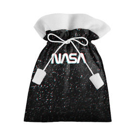 Подарочный 3D мешок с принтом NASA GLITCH SPACE в Санкт-Петербурге, 100% полиэстер | Размер: 29*39 см | Тематика изображения на принте: galaxy | nasa | space | space company | star | астрономия | галактика | звезды | космическая компания | космос | наса