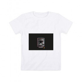 Детская футболка хлопок с принтом Bandersnatch в Санкт-Петербурге, 100% хлопок | круглый вырез горловины, полуприлегающий силуэт, длина до линии бедер | bandersnatch | black mirror | glitch | netflix | tuckersoft | бандерснейч | брандашмыг | глитч | нетфликс | помехи | такерсофт | черное зеркало