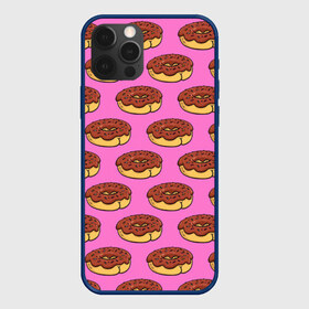 Чехол для iPhone 12 Pro Max с принтом Пончики Паттерн в Санкт-Петербурге, Силикон |  | Тематика изображения на принте: donut | вкусный | вкусняшка | еда | пончик | розовый