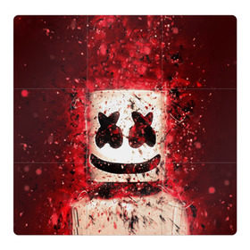 Магнитный плакат 3Х3 с принтом Marshmello в Санкт-Петербурге, Полимерный материал с магнитным слоем | 9 деталей размером 9*9 см | marshmello | диджей | клуб | клубная музыка | маршмеллоу | маршмэлло | маршмэллоу | музыка | электронная