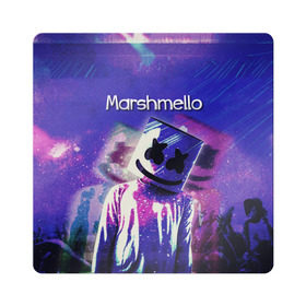 Магнит виниловый Квадрат с принтом Marshmello в Санкт-Петербурге, полимерный материал с магнитным слоем | размер 9*9 см, закругленные углы | marshmello | диджей | клуб | клубная музыка | маршмеллоу | маршмэлло | маршмэллоу | музыка | электронная