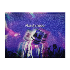 Обложка для студенческого билета с принтом Marshmello в Санкт-Петербурге, натуральная кожа | Размер: 11*8 см; Печать на всей внешней стороне | marshmello | диджей | клуб | клубная музыка | маршмеллоу | маршмэлло | маршмэллоу | музыка | электронная