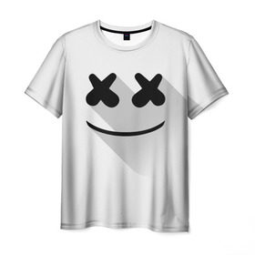 Мужская футболка 3D с принтом Marshmello в Санкт-Петербурге, 100% полиэфир | прямой крой, круглый вырез горловины, длина до линии бедер | marshmello | диджей | клуб | клубная музыка | маршмеллоу | маршмэлло | маршмэллоу | музыка | электронная