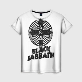 Женская футболка 3D с принтом Black Sabbath в Санкт-Петербурге, 100% полиэфир ( синтетическое хлопкоподобное полотно) | прямой крой, круглый вырез горловины, длина до линии бедер | black sabbath | hard rock | heavy metal | блэк сабат | группы | метал | музыка | оззи осборн | рок | хард рок | хэви метал