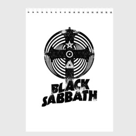 Скетчбук с принтом Black Sabbath в Санкт-Петербурге, 100% бумага
 | 48 листов, плотность листов — 100 г/м2, плотность картонной обложки — 250 г/м2. Листы скреплены сверху удобной пружинной спиралью | black sabbath | hard rock | heavy metal | блэк сабат | группы | метал | музыка | оззи осборн | рок | хард рок | хэви метал