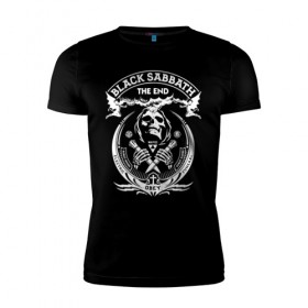 Мужская футболка премиум с принтом Black Sabbath в Санкт-Петербурге, 92% хлопок, 8% лайкра | приталенный силуэт, круглый вырез ворота, длина до линии бедра, короткий рукав | black sabbath | hard rock | heavy metal | блэк сабат | группы | метал | музыка | оззи осборн | рок | хард рок | хэви метал