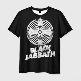 Мужская футболка 3D с принтом Black Sabbath в Санкт-Петербурге, 100% полиэфир | прямой крой, круглый вырез горловины, длина до линии бедер | black sabbath | hard rock | heavy metal | блэк сабат | группы | метал | музыка | оззи осборн | рок | хард рок | хэви метал