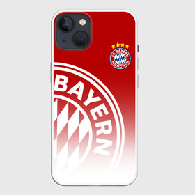 Чехол для iPhone 13 с принтом Бавария в Санкт-Петербурге,  |  | bayern | fc bayern munchen | fcb | бавария | бундеслига | германия | мюнхенская бавария | форма | футбол | футболист | футбольная | футбольный клуб | футбольный клуб бавария мюнхен