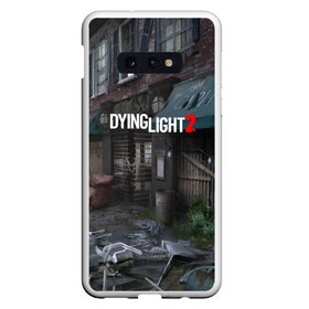 Чехол для Samsung S10E с принтом DyingLight2 в Санкт-Петербурге, Силикон | Область печати: задняя сторона чехла, без боковых панелей | Тематика изображения на принте: baggie | dying light | game | good night good luck | survival horror | techland | the following | zombie | багги | зараженные | зомби | игры