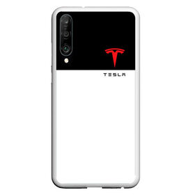 Чехол для Honor P30 с принтом TESLA в Санкт-Петербурге, Силикон | Область печати: задняя сторона чехла, без боковых панелей | car | elon | motors | musk | tesla | авто | автомобиль | илон | кар | лого | маск | машина | моторс | тесла | тэсла