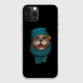 Чехол для iPhone 12 Pro Max с принтом Бульдог в Санкт-Петербурге, Силикон |  | арт | бульдог | вязанный | зима | зимняя одежда | иллюстрация | пес | песик | псина | собака | шарф
