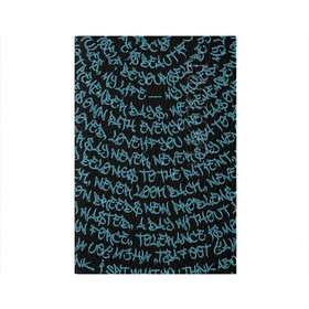 Обложка для паспорта матовая кожа с принтом Каллиграфити в Санкт-Петербурге, натуральная матовая кожа | размер 19,3 х 13,7 см; прозрачные пластиковые крепления | арт | буквы | граффити | каллиграфия | лампас | неон | покрас | слова | стритарт | текст | улица