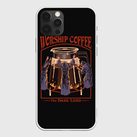 Чехол для iPhone 12 Pro Max с принтом Worship Coffee в Санкт-Петербурге, Силикон |  | 80 е | 80s | 90 е | 90s | oldschool | retro | retrowave | stranger thing | vintage | винтаж | олдскул | ретро | ретровейв | странные дела