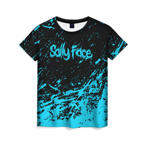 Женская футболка 3D с принтом SALLY FACE в Санкт-Петербурге, 100% полиэфир ( синтетическое хлопкоподобное полотно) | прямой крой, круглый вырез горловины, длина до линии бедер | face | game | horror | sally | sally face | игра | мальчик с протезом | салли | салли фейс | ужасы