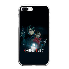 Чехол для iPhone 7Plus/8 Plus матовый с принтом Resident Evil 2 в Санкт-Петербурге, Силикон | Область печати: задняя сторона чехла, без боковых панелей | 2 | biohazard | claire | evil | horror | raccoon | resident | survival | t virus | t вирус | выживание | зла | кеннеди | клэр | леон | обитель | раккун | редфилд | скотт | ужас