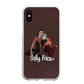 Чехол для iPhone XS Max матовый с принтом Sally Face в Санкт-Петербурге, Силикон | Область печати: задняя сторона чехла, без боковых панелей | blue | diane | face | fisher | gizmo | henry | johnson | killer | larry | sally | генри | гизмо | джонсон | диана | ларри | лицо | салли | фейс | фишер