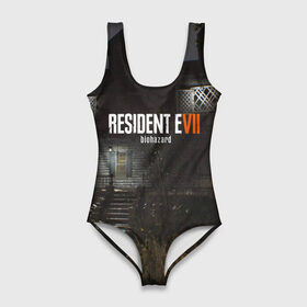 Купальник-боди 3D с принтом RESIDENT EVIL 7 в Санкт-Петербурге, 82% полиэстер, 18% эластан | Круглая горловина, круглый вырез на спине | biohazard | biohazard 7 | crocodile | fang | game | hand | monster | new umbrella | resident evil | resident evil 7 | umbrella | umbrella corp | umbrella corporation | zombie