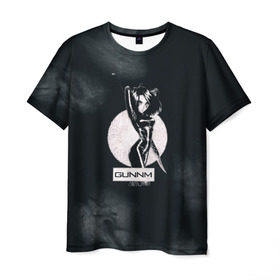Мужская футболка 3D с принтом Alita: Battle Angel в Санкт-Петербурге, 100% полиэфир | прямой крой, круглый вырез горловины, длина до линии бедер | alita | alita: battle angel | angel | battle | gunnm | алита | боевой ангел | гали | города свалки металлолома | гунм | гуннм | дайсукэ идо | девушка | киборг | сны оружия | хаос