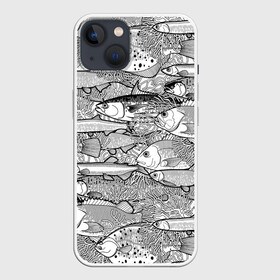 Чехол для iPhone 13 с принтом Рыбы в Санкт-Петербурге,  |  | algae | corals | depth | drawing | fish | g | picture | plants | underwater | water | world | белый | вода | водоросли | глубина | графика | картинка | кораллы | красивый | крутой | лучший | мир | мода | модный | молодёжная | подводный