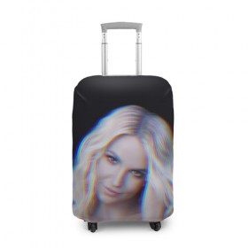 Чехол для чемодана 3D с принтом Britney Glitch в Санкт-Петербурге, 86% полиэфир, 14% спандекс | двустороннее нанесение принта, прорези для ручек и колес | britney | britneyspears | glitch | icon | jean | pop | princess | spears | usa | бритни | бритниспирс | глич | джин | поп | работа | спирс | сша