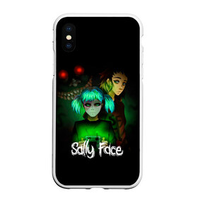 Чехол для iPhone XS Max матовый с принтом Sally Face в Санкт-Петербурге, Силикон | Область печати: задняя сторона чехла, без боковых панелей | blue | diane | face | fisher | gizmo | henry | johnson | killer | larry | sally | генри | гизмо | джонсон | диана | ларри | лицо | салли | фейс | фишер