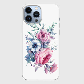 Чехол для iPhone 13 Pro Max с принтом Цветы в Санкт-Петербурге,  |  | bouquets | flowers | pattern | roses | букеты | графика | жёлтый | зелёный | искусство | картинка | красивый | крутой | листья | мода | модный | молодёжная | оранжевый | орнамент | рисунок | розовый | розы | рукоделие